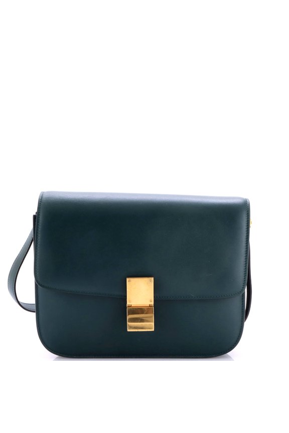 Pre-Owned Classic Box Bag Smooth Leather Medium By Rebag