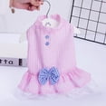 thumbnail image 6 of Dog Skirt Cartoon Print Foreleg Cotton Puppy Pet Cotton Dress Outfit Clothes for Summer, 6 of 6