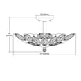 thumbnail image 3 of Elk Home 21-Inch Wide La Crescita Semi Flush Mount, Weathered Zinc, 3 of 3