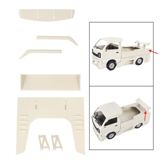 Actualización de a trasera RC, visera de Windows y Kits de deflector para per per per 2WD 1:10, de accesorios Macarena Ala trasera del coche RC