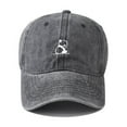 thumbnail image 4 of Holzkary Washed Plain Baseball Cap, Retro Adjustable Dad Hats Gift for Men/Women Embroidery Solid Color Duck Hat Trend Personality Outdoor Print Breathable Mesh Hat Black One Size, 4 of 9
