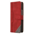 thumbnail image 2 of Wallet Case for Samsung Galaxy Z Fold 3, Vintage PU Leather Flip Case Card Slots Holder Cash Pocket, Kickstand Book Folding Folio Phone Cover with Wrist Strap for Samsung Galaxy Z Fold 3 - Red, 2 of 7