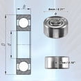 thumbnail image 3 of Unique Bargains 10pcs 3x8x4mm Double Metal Shield 693zz Single Row Deep Groove Ball Bearings Silver Tone, 3 of 6