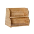 thumbnail image 4 of DimyFew Tea Bag Organizer Stackable Bamboo Compartment Storage Rack Container Holder for Tea Bags Coffee Pods Sugar Packet Station suitable for kitchen cabinet office pantry 31x19x25cm, 4 of 8