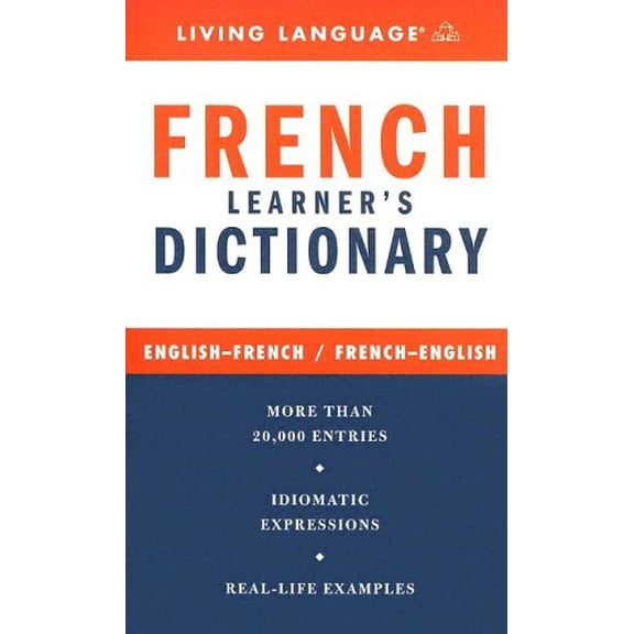 Pre-Owned French Learner's Dictionary, 9781400021345, 1400021340, Paperback, Bilingual, Revised, Updated edition
