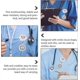 thumbnail image 3 of Retractable Nurse Watches Clip- On Hanging Lapel Cartoon Silicone Smile Cloud Fob Pocket Watch Badge Tunic Stethoscope Watch For Doctor Nurses Giftwhi, 3 of 5