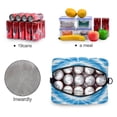 thumbnail image 4 of Lunch Bag Portable Crossbody Meal Bag Cooler Bag Insulated Lunch Bag Food Bag Handheld & Crossbody Design Blue Tie Dye, 4 of 6