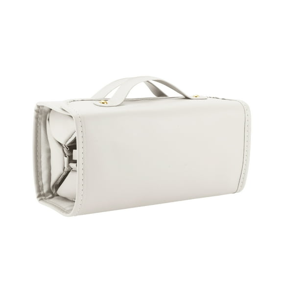 Detachable Makeup Bag 4 in 1 Detachable Cosmetic Bag Roll Up Hanging Toiletry Bag for Women White