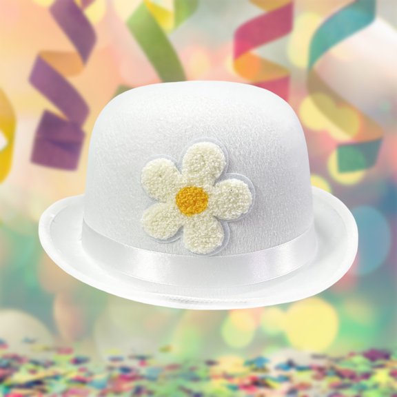 Floral Theme Casual Style Suitable For Party Occasions Bowler Hat