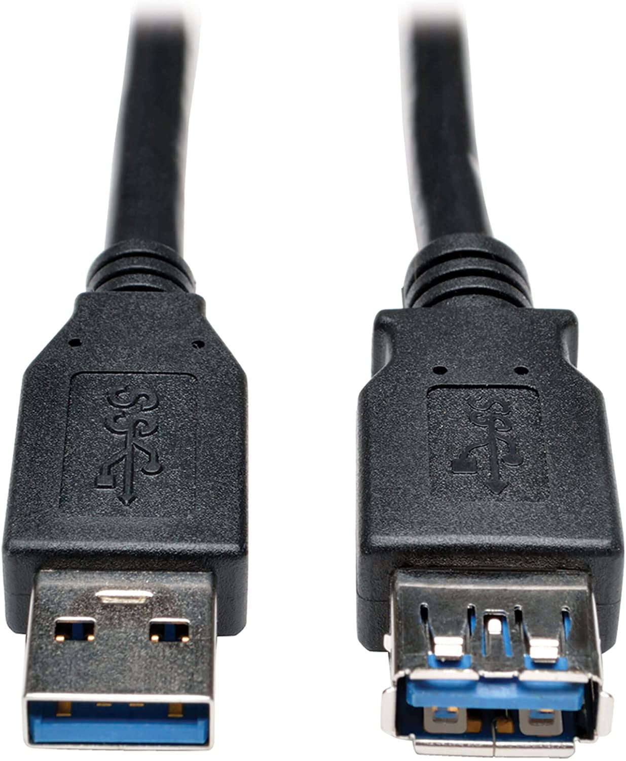 USB Extension Cable USB 3.0 USBA to USBA SuperSpeed M/F Black 3ft
