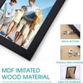 thumbnail image 3 of TWING 4x6 Picture Frame Black Displays 3x5 Photo Frame with Mat or 4x6 Inch Without Mat, Shatter-Resistant Plexiglass, MDF Wood, Table Top Display and Wall Mounting, Ideal Gift to Family and Friends, 3 of 8