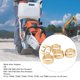thumbnail image 3 of Adaptador de Cenador de Cuchillas, Adaptador de Cuchillas Reductor Anillo A Prueba de Óxido Altamete Duradero Premium Fácil de Instalar Metal Resistente Al Desgaste 4201 760, 3 of 7