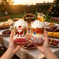 thumbnail image 3 of KGJQ Glitter Christmas Wine Glass, 300ml Double Layer Tumbler for Wine Juice, Sparkling Holiday Drinkware, Festive Party Home Gift, 3 of 7
