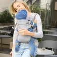thumbnail image 6 of Lvelia Baby Carrier Newborn to Toddler,4-in-1 Easy to Wear Ergonomic Adjustable Lightweight Infant Carrier,Newborn Baby Carrier for 8-32 lbs,Light Gray, 6 of 8