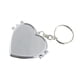 thumbnail image 5 of Llavero con espejo portátil y espejo de maquillaje compacto de bolsillo plegable de doble cara (plateado, forma de corazón), 5 of 7
