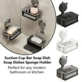 thumbnail image 5 of Suction Cup Bar Soap Dish Soap Dishes Sponge Holder R3X4, 5 of 8