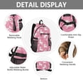 thumbnail image 4 of JIALIOU 14" Laptop Backpack Waterproof Airline Approved Stylish Casual Daypack for Travel Business College Work, White Dogs on Pink Grass, 4 of 8