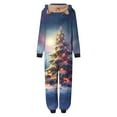 thumbnail image 3 of Penkiiy Matching Christmas Onesie Pajamas for Family, Hooded One Piece Vacation PJs, Cute Printed Holiday Loungewear L Multicolor, 3 of 4