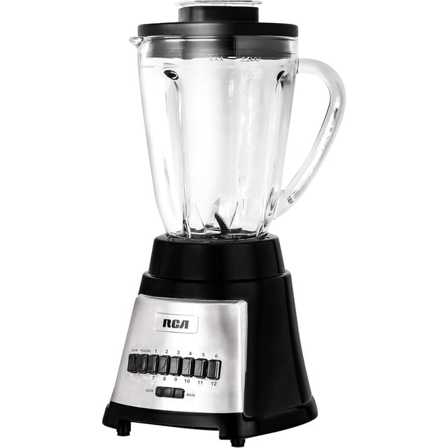 Licuadora RCA RC-L1 Vaso de Vidrio 12 Velocidades Negra
