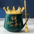 thumbnail image 3 of Farcauo Queen of Everything Mug with Lid Crown Queen Elizabeth Mugs 12 oz Ceramic Cup Birthday Gifts for 20 30 40 50 60 70 80 90 Women Gift for Women Girls Mom Friend, 3 of 5