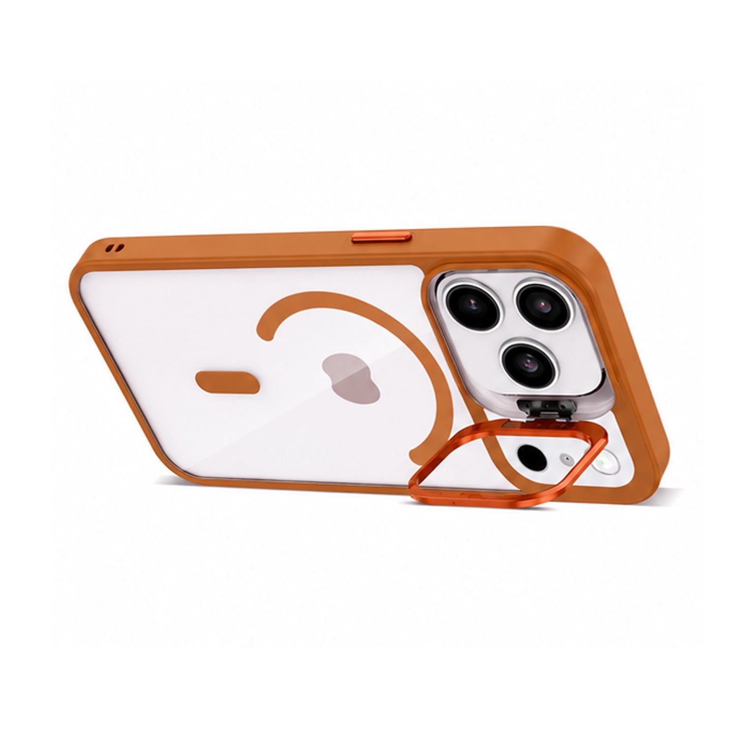 Thin Magnetic Clear Case with Camera Stand & Camera Cover for iPhone 17 Pro Max