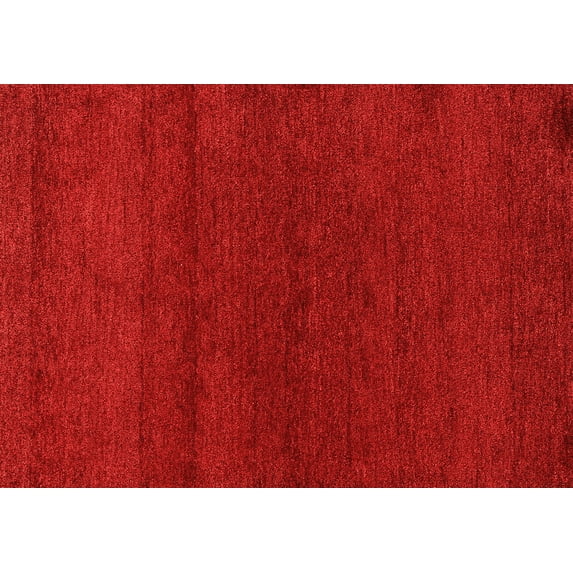 Ahgly Company Indoor Rectangle Abstract Orange Modern Area Rugs, 7' x 9'