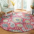 thumbnail image 6 of SAFAVIEH Madison Hope Floral Paisley Area Rug, Cream/Light Grey, 9' x 9' Round, 6 of 6
