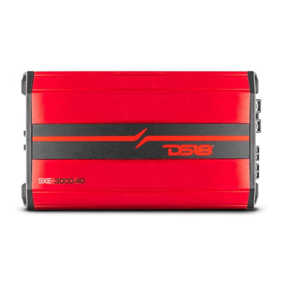 Ds18 Sxe-3000.4D/Rd Amplificador De Coche Estéreo De Rango Completo Clase D 4 Canales 200X4 Rms @4 Ohm 3000 Vatios - Amplificador Potente Y Compacto Para Altavoces En El Sistema De Audio Del Coche