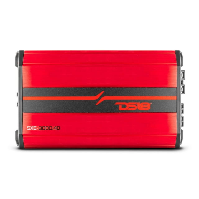 Ds18 Sxe-3000.4D/Rd Amplificador De Coche Estéreo De Rango Completo Clase D 4 Canales 200X4 Rms @4 Ohm 3000 Vatios - Amplificador Potente Y Compacto Para Altavoces En El Sistema De Audio Del Coche