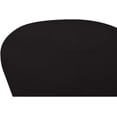 thumbnail image 4 of Strange DNA Isabella Ottoman | Polyester Fabric with Stainless Steel Base Stool | Round Cushion Padded Modern Footstool Rest Furniture for Living Room, Bedroom, Entryway or Hallway (Bella Black), 4 of 5