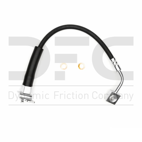Rear Lower Left Dynamic Friction Company Brake Line Hose 350-42114 For 2006-2007 Jeep Liberty