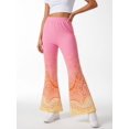 thumbnail image 2 of Girls Flare Pants, AI Digital Print Bell Bottoms,All-Season Sizes 3-13Y, 2 of 6