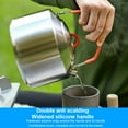 thumbnail image 6 of Outdoor Camping Kettle, 304 Food Grade Stainless Steel Water Boiler, 1.6L Large Capacity Portable Folding Handle Tea Kettle for Camping Hiking Picnic, Ideal for Group Outdoor Activities, 6 of 9