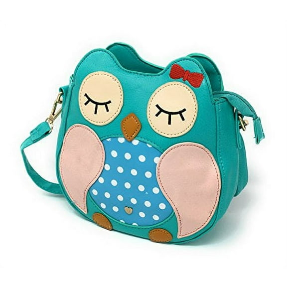 Owl Purse - Small Handbag With a Crossbody Sling for Girls and Women, Turquoise
