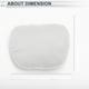 thumbnail image 5 of Almohada para reposacabezas de automóvil Unique Bargains Almohada ergonómica cómoda de soporte para el cuello Suede, Espuma de Memoria 2 Pcs para conducir, 5 of 7