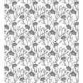 thumbnail image 3 of Ambesonne Grey Duvet Cover Sets, Blooming Flowers Buds Art, 2-King, Grey White, 3 of 7