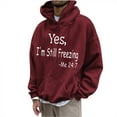 thumbnail image 1 of Birdeem Men's Hoodie Letter Rinted Pullover Long-Sleeved Top Hooded Sweatshirts, 1 of 1