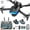 Black, variant on XIAOLE 2.7k Hd Gps Drone With 7.2inch Touching Sensitive Screen 5G Drones Rc Quadcopter With Iaser Obstacle Avoidance Auto-Follow, 90° Adjustable Lens, One Key Take Off/Land, 3d Flip (Black)