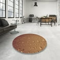 thumbnail image 4 of Ahgly Company Machine Washable Indoor Rectangle Transitional Orange Area Rugs, 3' x 5', 4 of 7