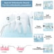 thumbnail image 5 of Limpiador de dientes con hilo dental de agua inalámbrico, tanque profesional de 300 ml, modo de bricolaje, irrigador oral dental recargable por USB para el hogar y los viajes, resistente al agua IPX6 Jormftte CPB-US-HPP12-1, 5 of 5