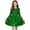 Army Green A, variant on Girls St Patrick's Day Dress Long Sleeve Clover Print Kids Holiday Party A-Line Pullover Dress Orange White,Size 4-5 T