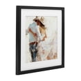 thumbnail image 2 of Stupell Industries Farmhouse Cowgirl Romance Couple Black Framed Print Under Glass, 13 x 13, by Tina LeCour, 2 of 8