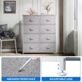 thumbnail image 2 of DEXTRUS 8 Drawers Fabric Storage Dressers for Adult for Bedroom, Living Room, Light Gray, 2 of 5