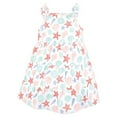 thumbnail image 4 of Hudson Baby Girl Cotton Dresses, Multicolor Sea Shells, 12 Years, 4 of 4