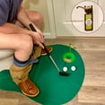 thumbnail image 2 of Evelots Toilet/Bathroom Golf Putting Game/Practice-Whole Family Gift-6 Piece Set, 2 of 6
