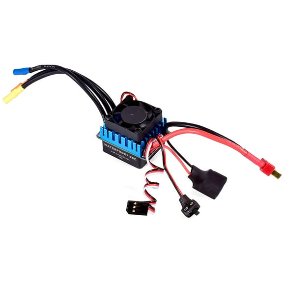 45A Brushless ESC with 3.5mm Banana Plug RC Car Brushless ESC Replacement for WLtoys 144010 124016 124019 1/12 RC Car