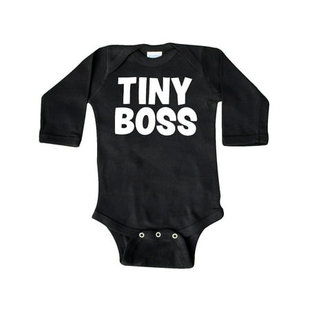 

Inktastic Tiny Boss Gift Baby Boy or Baby Girl Long Sleeve Bodysuit