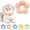 Pastel Orange, variant on Minzimin 1Pack Cat Cone Collar Soft, Waterproof Cats Cones to Stop Licking After, Adjustable Soft Elizabeth Cats Collars , Flower Shape Cat Recovery Collar