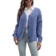 thumbnail image 1 of Cárdigan de punto de manga larga con botones de Color puro, prendas de punto informales de moda para mujer, 1 of 8