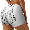 thumbnail image 1 of Balery Cute Ghost Simple Drawing Pantalones cortos de entrenamiento estampados para mujer, sin costuras, ajustados, para gimnasio, yoga, correr, deportes, ejercicio activo, fitness.-Small, 1 of 8
